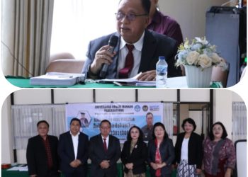 Bupati Minahasa Robby Dondokambey Ikuti Ujian Disertasi S3 di Unima