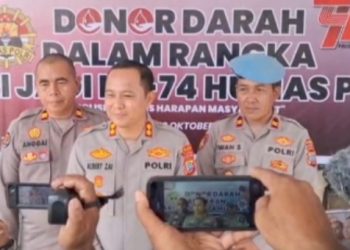 Polres Bitubg Gelar Donor Darah Dalam Rangka HUT Humas Polri