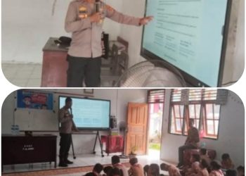 Polsek Lembeh Selatan Gelar Penyuluhan Hukum, Bentengi Pelajar dari Kenakalan Remaja
