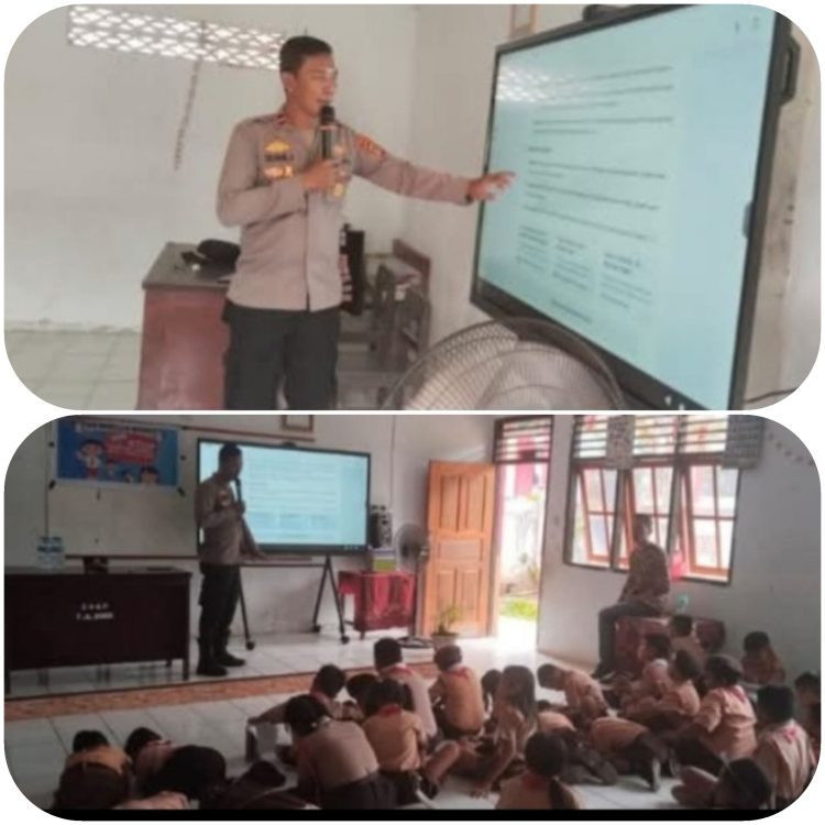 Polsek Lembeh Selatan Gelar Penyuluhan Hukum, Bentengi Pelajar dari Kenakalan Remaja