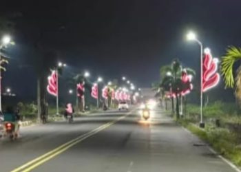 Wajah Baru Tondano: Boulevard Semakin Cantik dengan Penerangan dan Lampu Hias