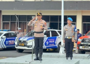 Kapolres Bitung Tegaskan Sinergi Lintas Instansi dalam Apel Kesiapsiagaan Tanggap Darurat