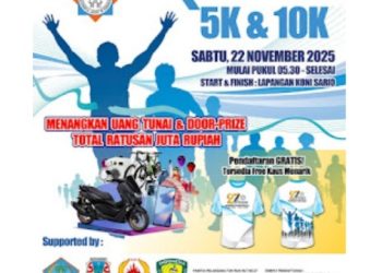 Ribuan Peserta Antusias Ramaikan Fun Run 5K & 10K Manado, Rayakan HUT Apersi ke-27 Gratis dan Seru