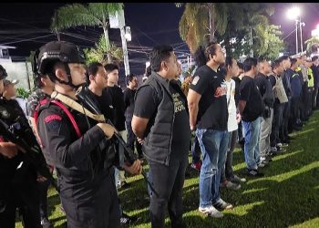 Kabag Ops Polres Bitung Pimpin Apel Kesiapan KRYD Patroli “Pantera”