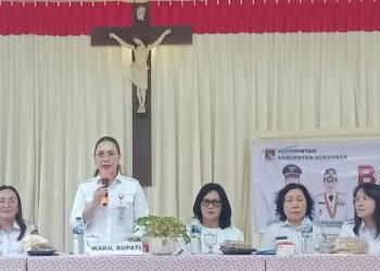 Wakil Bupati Minahasa Hadiri Kegiatan Pengendalian Penyakit Prioritas Dirangkaikan Bakti Sosial Hari Jadi Minahasa ke-597