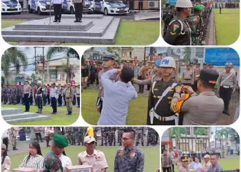 Polres Bitung Gelar Apel Pasukan Operasi Lilin 2025, Pastikan Keamanan Natal dan Tahun Baru