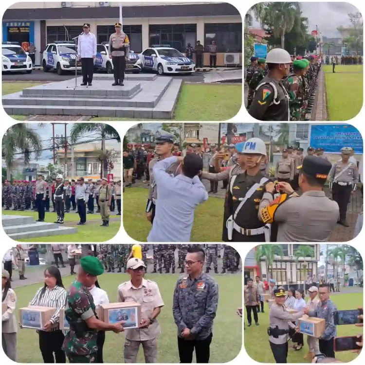 Polres Bitung Gelar Apel Pasukan Operasi Lilin 2025, Pastikan Keamanan Natal dan Tahun Baru