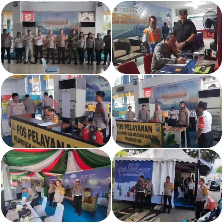 Kapolres Bitung Tinjau Kesiapan Pos Ops Lilin 2025, Pastikan Keamanan Natal dan Tahun Baru