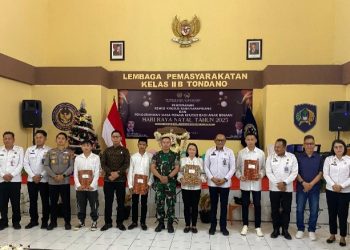Natal 2025 Membawa Harapan Baru, Ratusan Warga Binaan Lapas Tondano Terima Remisi