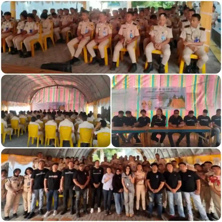 Team Patroli Tarsius Presisi Polres Bitung Berikan Materi Pencegahan Kenakalan Remaja di LDKK SMKP Pelita Bahari Bitung