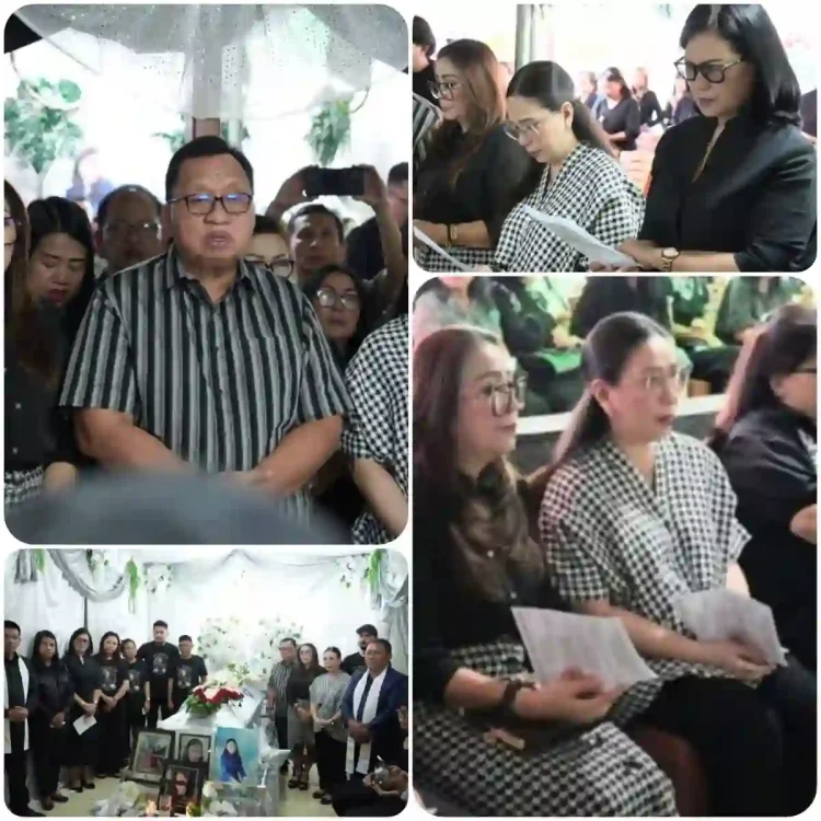 Pimpinan Kabupaten Minahasa Hadiri dan Beri Santunan di Pemakaman Pramugari