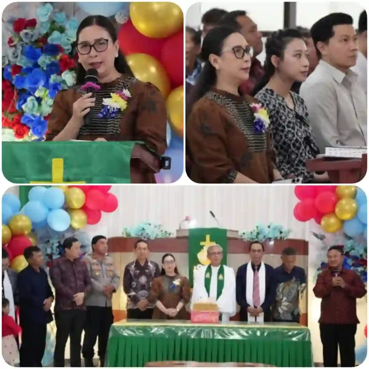 Wakil Bupati Minahasa Hadiri Perayaan HUT ke-35 GMIM Kamanga