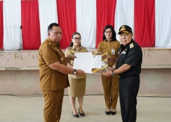 Pemerintah Kabupaten Minahasa Gelar Apel Perdana 2026 dan Sambut Peserta Magang IPDN