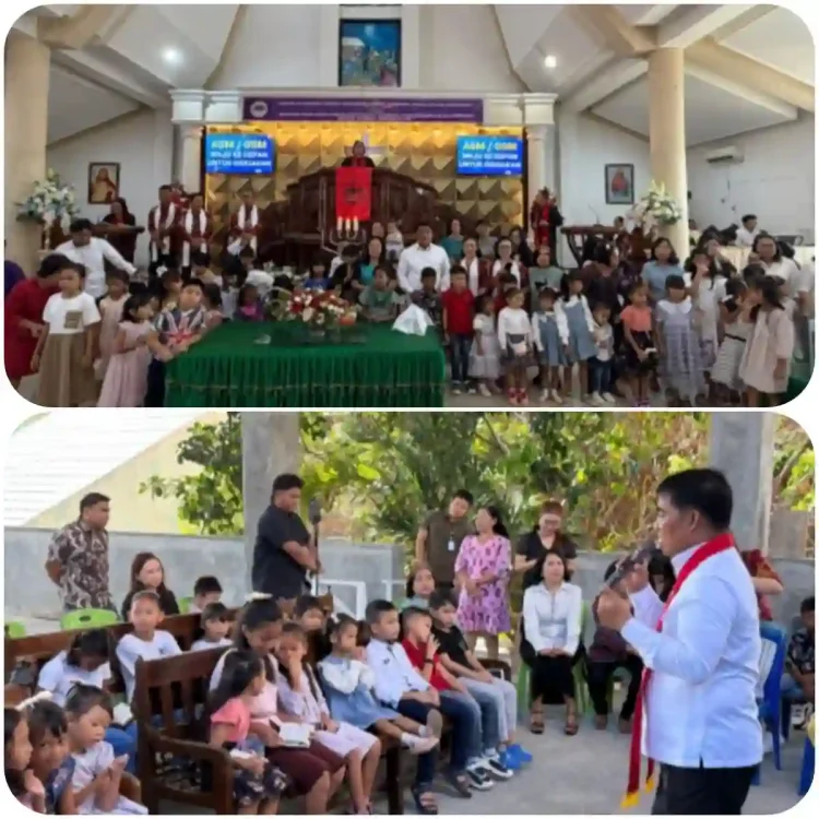 Gubernur Sulut Jadi “Engku Sekolah Minggu”, Ajarkan Kasih dan Doa di GMIM Eben Heazer
